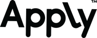 The word 'Apply' in a stylized font, black text on transparent background.